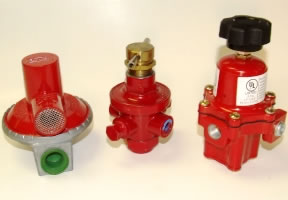 High pressure and adjustable propane regulators