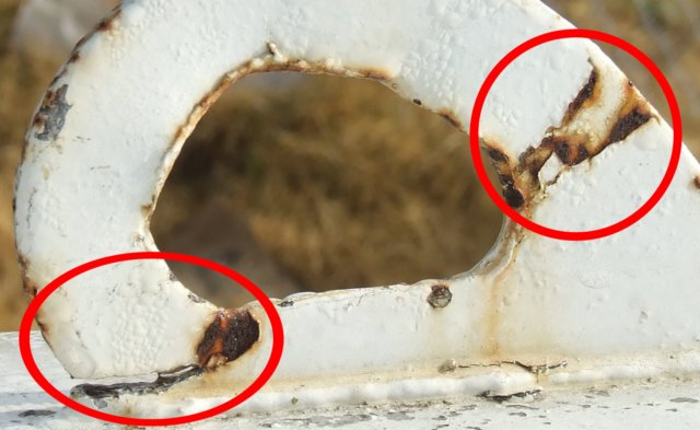 damaged propane tank lifting lug