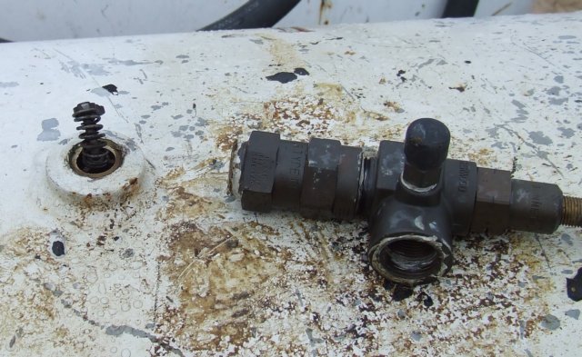 sheared propane liquid withdrawal valve