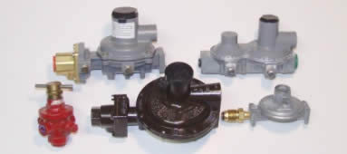 Different types of propane regulators