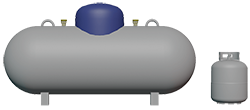 propane tank - 120 gallons