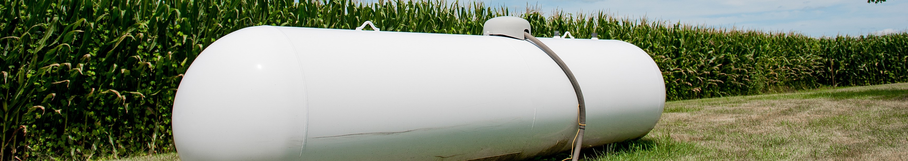 LPG Tank in field